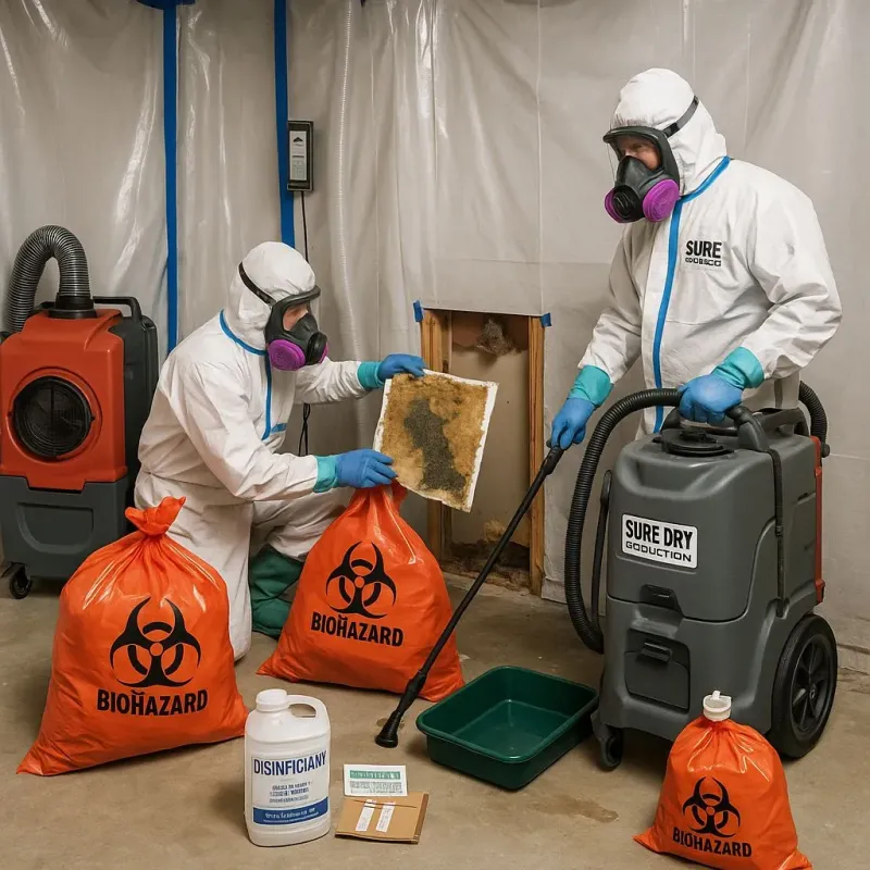 Contaminated Water Handling Protocols process in Rhome, TX
